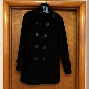 Black Cole Haan peacoat, size 4